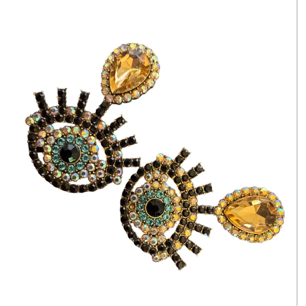 Elegant Trendy Multicolor Eye Earrings